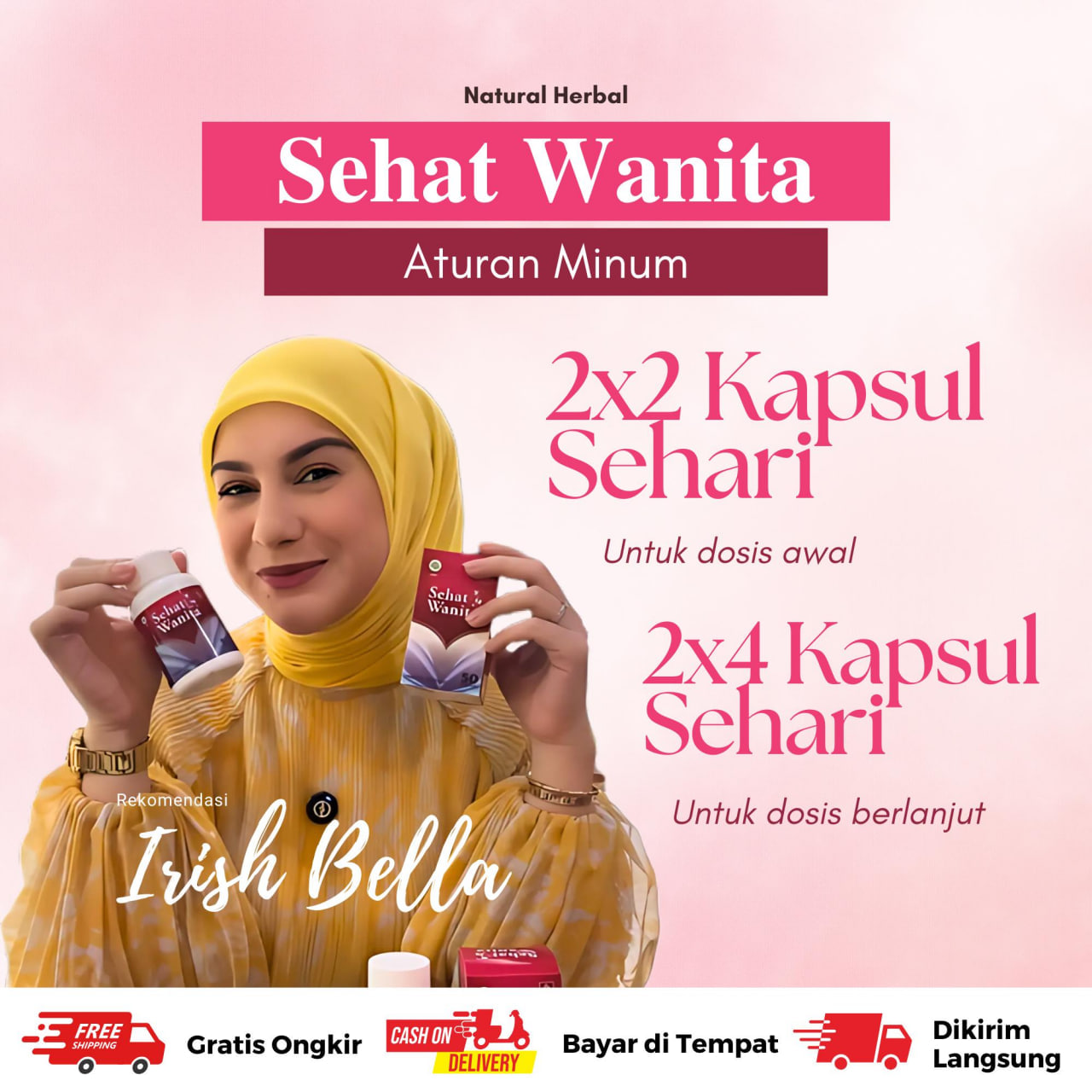 Sehat Wanita Suplemen Kesehatan Wanita BPOM dan Halal MUI Untuk Membantu Kanker Kewanitaan Serviks Rahim Ovarium Miss V Vullva Benjolan Haid Tidak Teratur Dll 2